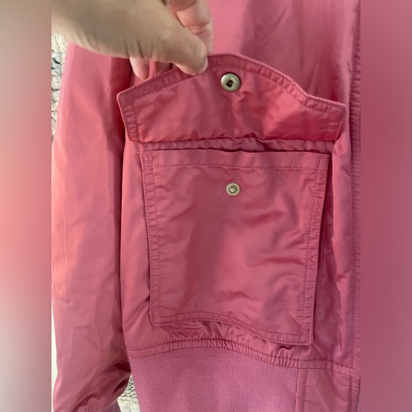 💗 GAP pink bomber jacket sz M 💗 - Picture 4 of 8